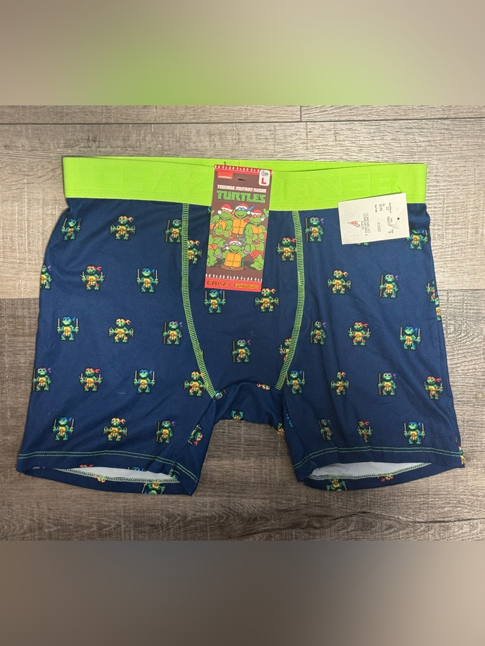 NWT Men’s Teenage Mutant Ninja Turtles LARGE L Boxer Briefs Underwear TMNT
